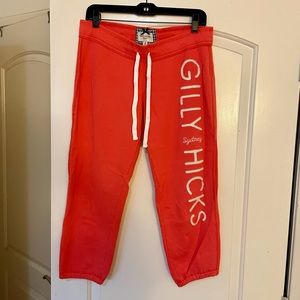 Pre-loved Gilly Hicks sweat pants in bright coral